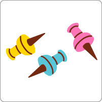 Drawing pinsDes punaises