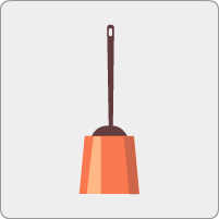 Une brosse pour les toilettes