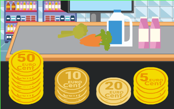 La monnaie : centimes