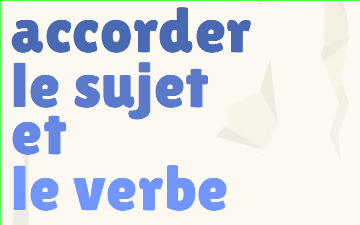 CM1 Accorder le sujet et le verbe